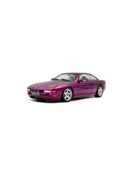 SOLIDO 1/18 SCALE DIE-CAST MODEL - 1807006 - 1991 BMW 850 (E31) CSI - Daytona Violet