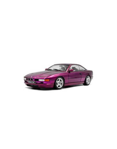 SOLIDO 1/18 SCALE DIE-CAST MODEL - 1807006 - 1991 BMW 850 (E31) CSI - Daytona Violet