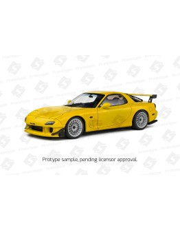 SOLIDO 1/18 SCALE DIE-CAST MODEL - 1810603 - Mazda RX7 FD RS - Yellow Street Fighters - 1994