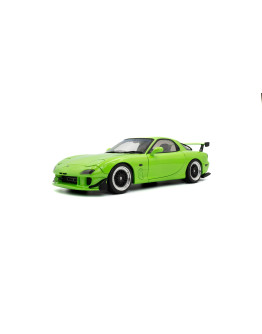 SOLIDO 1/18 SCALE DIE-CAST MODEL - 1810606 - 1999 Mazda RX7 FD3RS - Neon Green 