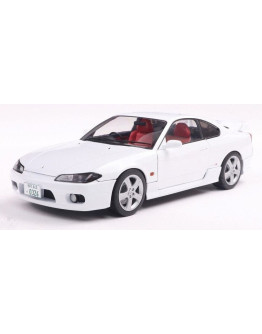 SOLIDO 1/18 SCALE DIE-CAST MODEL - 1812201 - NISSAN SILVIA S15 SPEC R AERO - ASPEN WHITE -1999