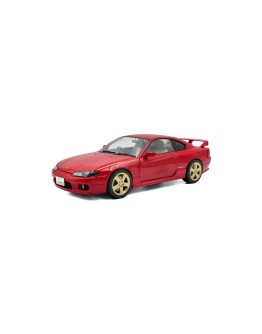 SOLIDO 1/18 SCALE DIE-CAST MODEL - 1812202 - 1999 Nissan Silvia S15 Spec-R Aero - Flame Red