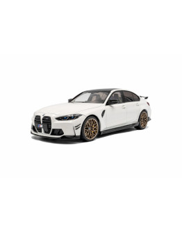 SOLIDO 1/18 SCALE DIE-CAST MODEL - 1814301 - BMW M3 w/PERFORMANCE PARTS - ALPIN WHITE - 2024
