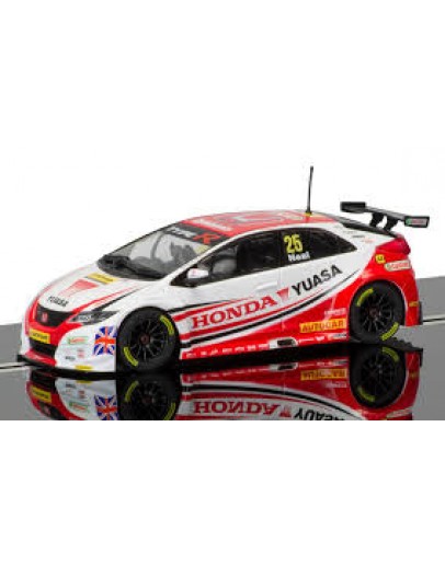 SCALEXTRIC 1/32 SLOT CAR - C3734 - HONDA CIVIC TYPE R - 2015 BTCC DONNINGTON PARK - MATT NEAL