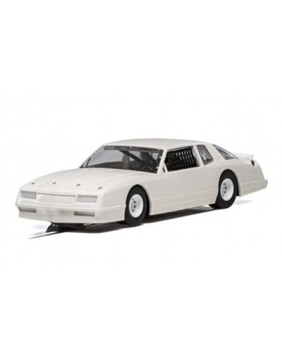 SCALEXTRIC 1/32 SLOT CAR - C4072 - CHEVROLET MONTE CARLO - WHITE ROAD CAR