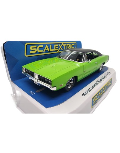 SCALEXTRIC 1/32 SLOT CAR - C4326 - DODGE CHARGER RT - SUBLIME GREEN