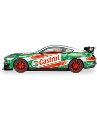 SCALEXTRIC 1/32 SLOT CAR - C4327 - FORD MUSTANG GT4 - CASTROL DRIFT CAR