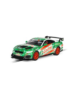 SCALEXTRIC 1/32 SLOT CAR - C4327 - Ford Mustang GT4 - Castrol Draft Car