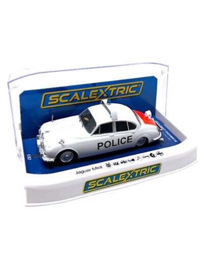SCALEXTRIC 1/32 SLOT CAR - C4420 JAGUAR MK II - POLICE EDITION - SX4420