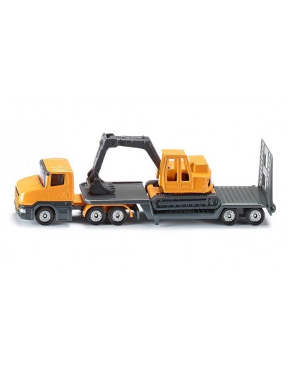 SIKU SUPER DIE-CAST MODELS - 1611 - Low Loader with Excavator