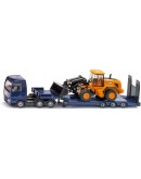 SIKU 1/87 DIE-CAST MODEL - 1790 - MAN TGX XXL Truck with Low Loader and JCB Wheel Loader