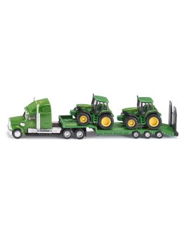 SIKU 1/87 DIE-CAST MODEL - 1837 - Low Loader w/ John Deeres