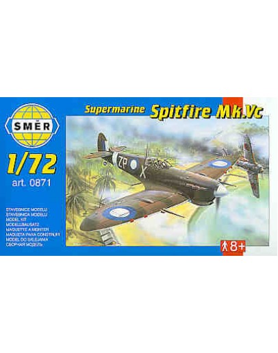 SMER 1/72 SCALE MODEL KIT - 0871 - Supermarine Spitfire Mk.Vc