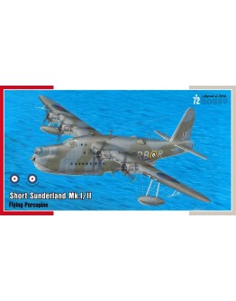 SPECIAL HOBBY 1/72 SCALE PLASTIC MODEL AIRCRAFT KIT - SH72438 - WW2 BRITISH SHORT SUNDERLAND MK I/II - SH72438