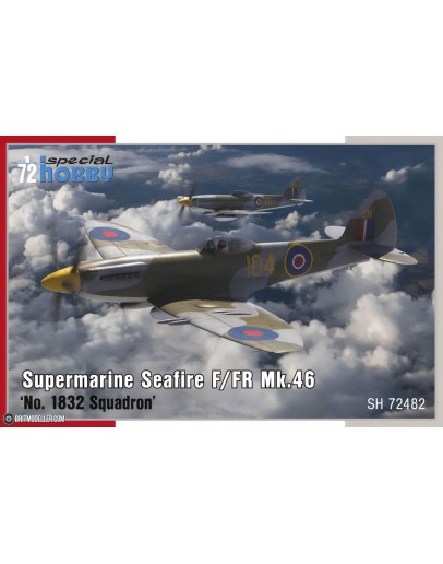 SPECIAL HOBBY 1/72 SCALE PLASTIC MODEL AIRCRAFT KIT - SH72482 - WW2 BRITISH FIGHTER SUPERMARINE SEAFIRE F/FR MK 46 - SH72482