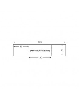 SUPERQUICK OO/HO SCALE CARD BUILDING KIT RAILWAY BUILDINGS SERIES A  - A14 Red Brick Bridge / Tunnel Entrance