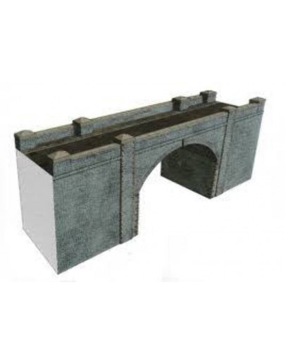 SUPERQUICK OO/HO SCALE CARD BUILDING KIT RAILWAY BUILDINGS SERIES A  - A15 Blue Brick Bridge / Tunnel Entrance