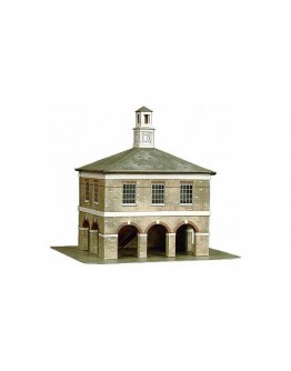SUPERQUICK OO/HO SCALE CARD BUILDING KIT COUNTRY TOWN BUILDINGS - SERIES B - B35 MARKET HOUSE