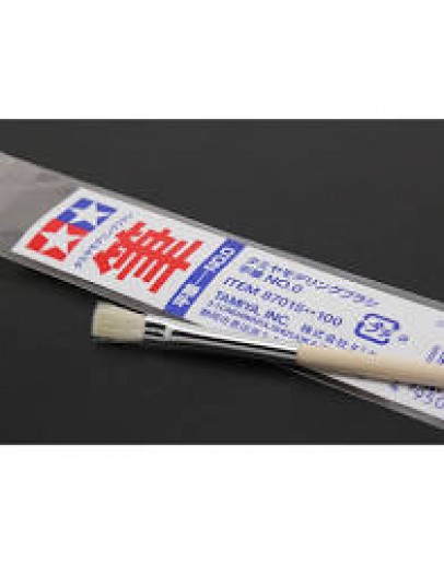 TAMIYA PAINT ACCESSORIES - 87015 - TAMIYA PAINT BRUSH FLAT #0 TA87015