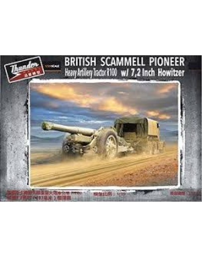 THUNDER MODELS 1/35 PLASTIC MODEL KIT -35212 - BRITISH SCAMMELL & HOWITZER TM35212