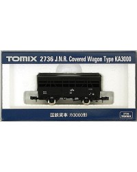 TOMIX N GAUGE WAGON - 2736 J.N.R. COVERED WAGON TYPE KA3000 - TMX02736