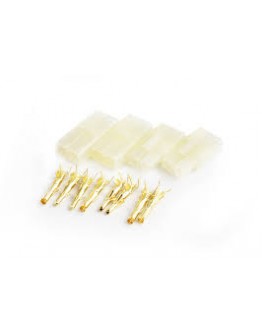 TORNADO REMOTE CONTROL ACCESSORIES - TRC-1008G - TAMIYA CONNECTOR SET GOLD PLATED TERMINALS (2 PAIRS)