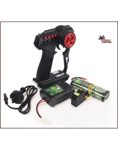 TORNADO RC BUNDLE - TRANSMITTER, RECEIVER, BATTERY, SERVO, CHARGER and (ESC)  ELECTRONIC SPEED CONTROLLER TRCTXBUNDL