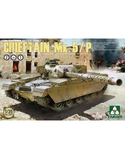 TAKOM 1/35 SCALE PLASTIC MODEL KIT - 2027 - CHIEFTAIN MK5 TANK - TAK02027