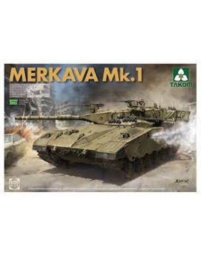 TAKOM 1/35 SCALE PLASTIC MODEL KIT - 2078 - ISRAELI MERKAVA MAIN BATTLE TANK MK 1 TAK02078