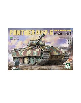 TAKOM 1/35 SCALE PLASTIC MODEL KIT - 2134 - PANTHER AUSF.G EARLY PRODUCTION WITH ZIMMERIT - TAK02134