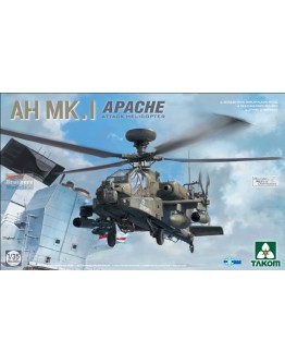 TAKOM 1/35 SCALE PLASTIC MODEL KIT - 2604 - AH-64 MK 1 APACHE HELICOPTOR - TAK02604