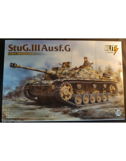 TAKOM 1/35 SCALE PLASTIC MODEL KIT - 8004 - STUG III AUSF.G EARLY PRODUCTION - TAK08004