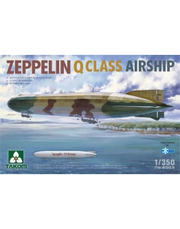 TAKOM 1/350 SCALE PLASTIC MODEL KIT - 6003 - Zeppelin Q Class Airship