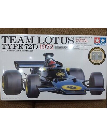 TAMIYA 1/12 SCALE MODEL CAR KIT - 12046 - LOTUS TYPE 72D 1972 - TA12046