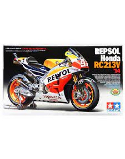 TAMIYA 1/12 SCALE MODEL MOTOR CYCLE KIT - 14130 REPSOL HONDA 213V TA14130