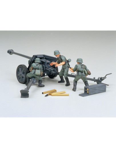 TAMIYA 1/35 SCALE MODEL KIT 35047 German 75mm Anti-Tank Gun 