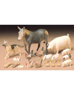 TAMIYA 1/35 SCALE MODEL KIT 35128 Livestock Set