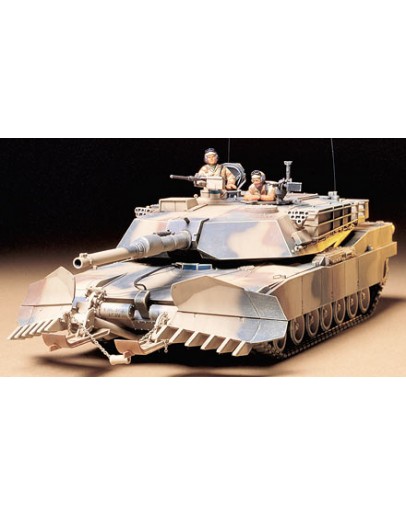 TAMIYA 1/35 SCALE MODEL KIT 35158 U.S. M1A1 Abrams with Mine Plow