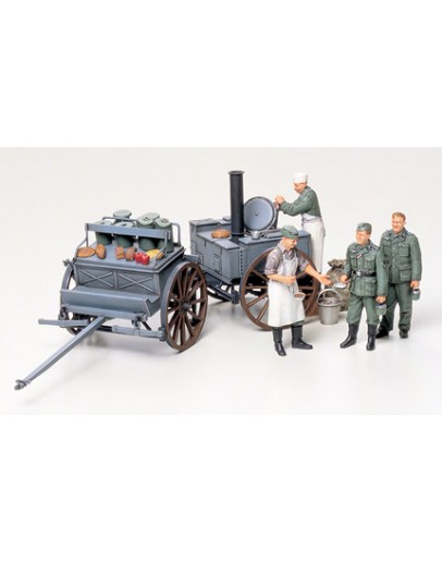 TAMIYA 1/35 SCALE MODEL KIT 35247 German Field Kitchen Scenery 