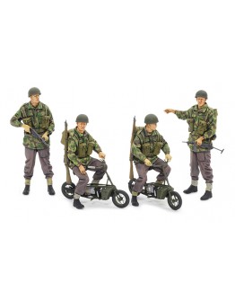 TAMIYA 1/35 SCALE MODEL KIT 35337 British Paratroopers w/Small Motorcycle