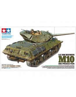 TAMIYA 1/35 SCALE MODEL KIT 35350 U.S. Tank Destroyer M10 (Mid Production) 