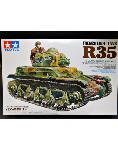 TAMIYA 1/35 SCALE MODEL KIT 35373 - FRENCH LIGHT TANK R35 - TA35373