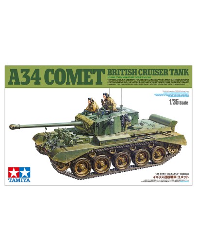 TAMIYA 1/35 SCALE MODEL KIT 35380 BRITISH CRUISER TANK A34 COMET TA35380