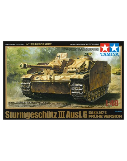 TAMIYA 1/48 SCALE MILITARY MODEL KIT - 32540 - STURMGESCHUTZ III AUSF.G [SD.KFZ.142/1] FRUHE VERSION TA32540