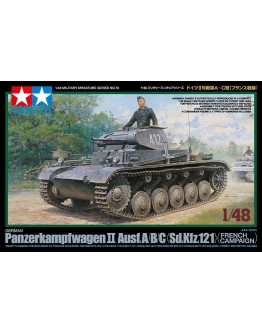 TAMIYA 1/48 SCALE MILITARY MODEL KIT - 32570 - German Panzerkampfwagen II Ausf. A/B/C (Sd.Kfz.121) (French Campaign)