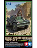 TAMIYA 1/48 SCALE MILITARY MODEL KIT - 32581 - British Armored Scout Car "Dingo" Mk.II