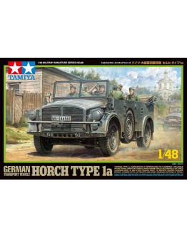 TAMIYA 1/48 SCALE MILITARY MODEL KIT - 32586 - German Transport Vehicle Horch Type 1a