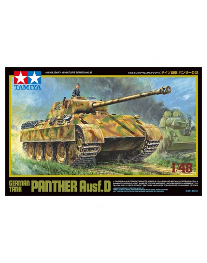 TAMIYA 1/48 SCALE MILITARY MODEL KIT - 32597 - German Tank Panther Ausf.D