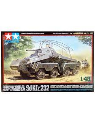 TAMIYA 1/48 SCALE MILITARY MODEL KIT - 32574 GERMAN SD KFZ232 TA32574