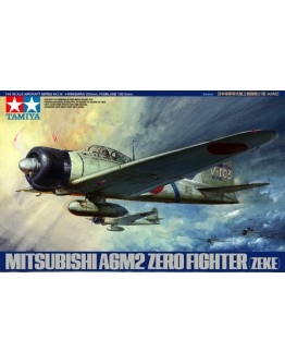 TAMIYA 1/48 SCALE MODEL AIRCRAFT KIT - 61016 - Mitsubishi A6M2 Zero Fighter (Zeke)